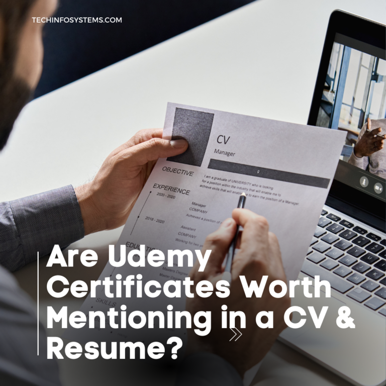 Are Udemy Certificates Worth Mentioning in a CV & Resume?