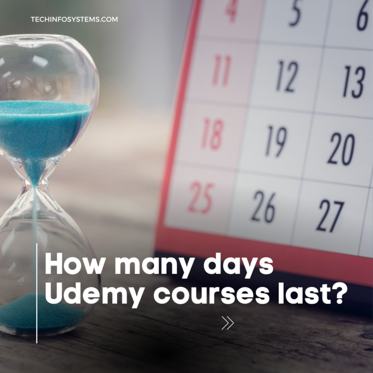 How many days Udemy courses last?
