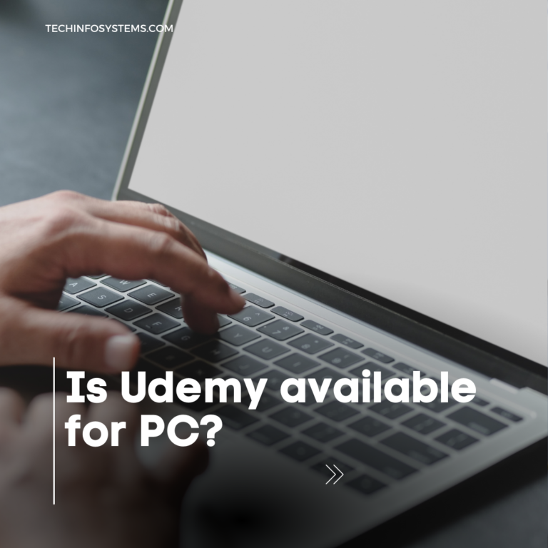 Is Udemy available for PC?