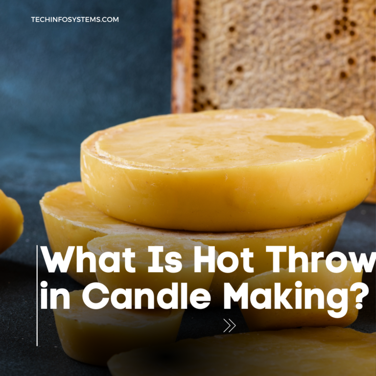 what is hot throw in candle making?